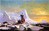 William Bradford Famous Paintings - Crushed in the Ice